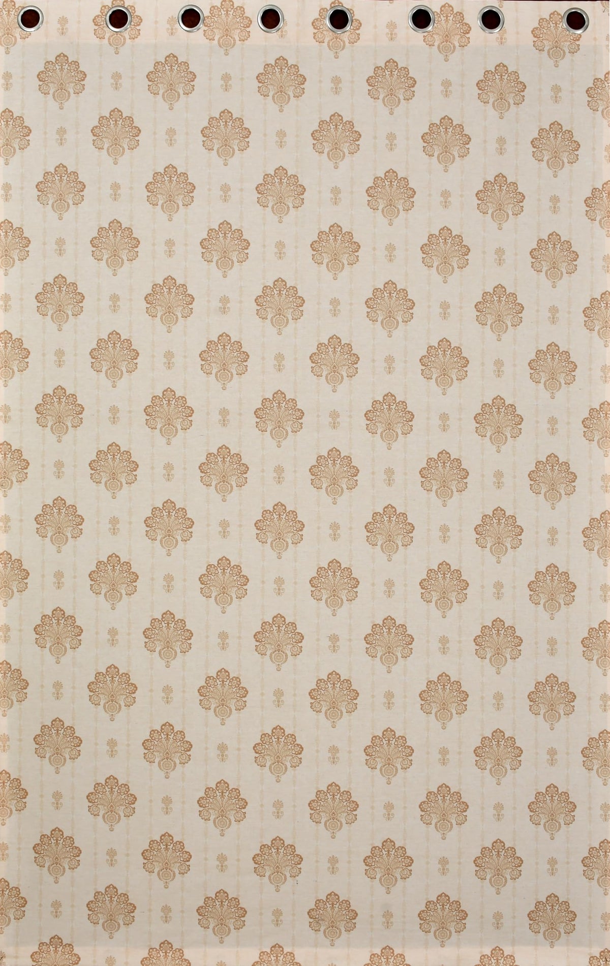 NACIA Cotton Room Darkening Printed Eyelet Curtains for Door, Long Door and Window | Geometric Printed Curtain Panel for Living Room and Bedroom | Grommet Window Drapes