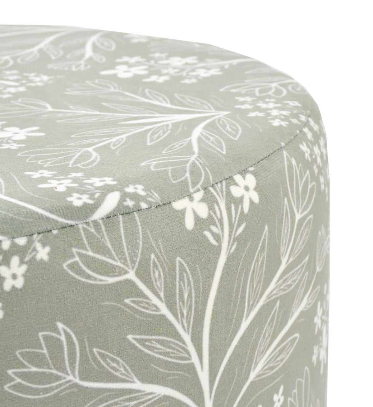 NACIA Elegant Ottoman Stool - Soft Cushioned Top for Seating & Footrest - Space-Saving, Stylish Design for Living Room, Bedroom & Office Spaces