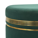 NACIA Wooden Ottoman Stool for Living Room, Ottoman pouffes for Sitting, Puffy Chair Bench for Home Decor, Ottoman & Stools, Footrest Pouf Foot Stool for Office Room Décor