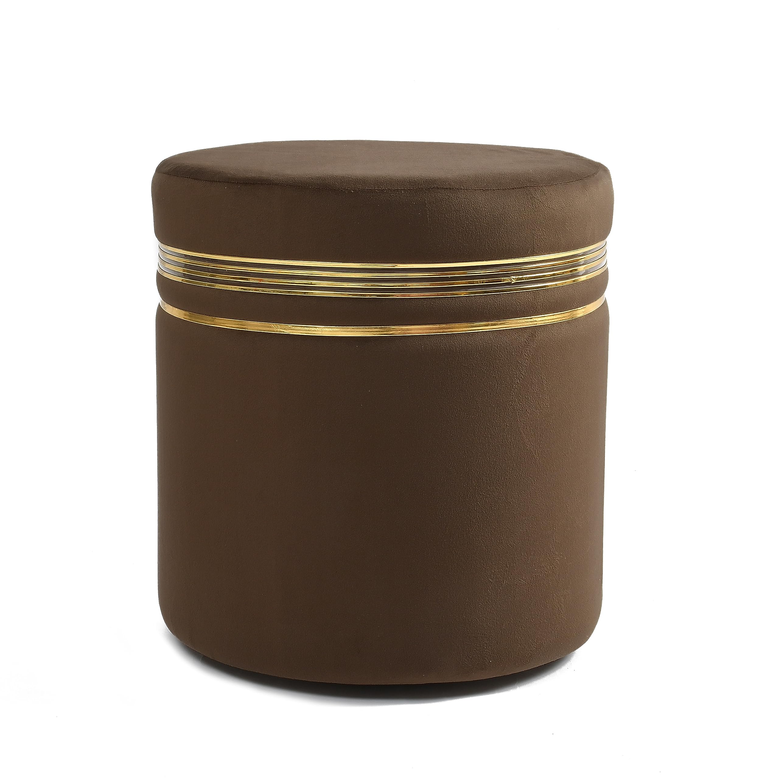 NACIA Wooden Ottoman Stool for Living Room, Ottoman pouffes for Sitting, Puffy Chair Bench for Home Decor, Ottoman & Stools, Footrest Pouf Foot Stool for Office Room Décor