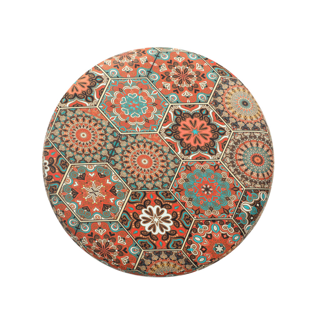 NACIA Elegant Ottoman Stool - Soft Cushioned Top for Seating & Footrest - Space-Saving, Stylish Design for Living Room, Bedroom & Office Spaces