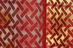 NACIA Criss Cross Net Semi Sheer Curtains | Geometric Door Curtains with Eyelet Rings | Light Filtering Polyester Curtains for Living Room and Bedroom