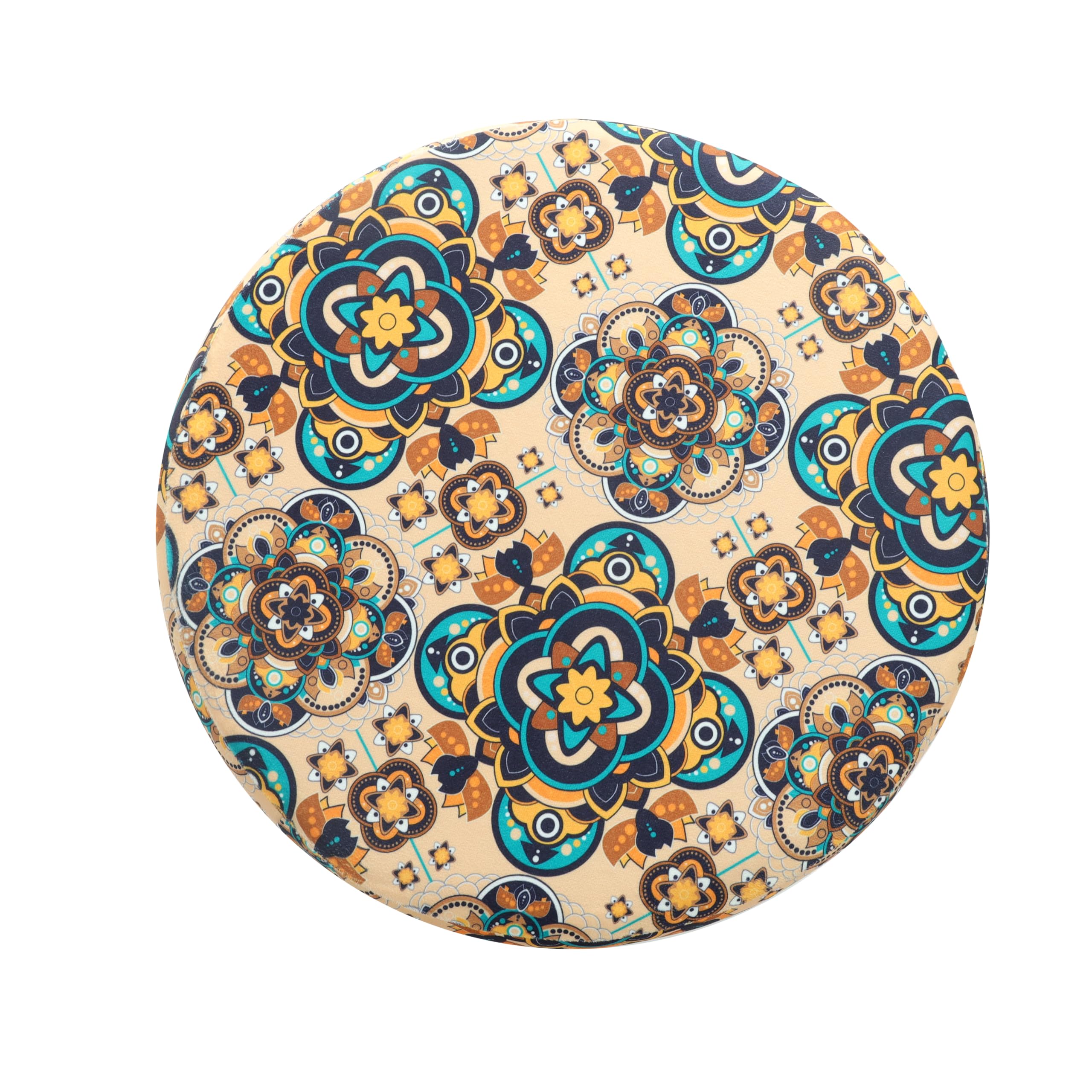 NACIA Elegant Ottoman Stool - Soft Cushioned Top for Seating & Footrest - Space-Saving, Stylish Design for Living Room, Bedroom & Office Spaces