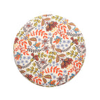 NACIA Printed Ottoman Stool for Living Room | Wooden Pouffe for Sitting and Footrest | Furniture for Home Decor