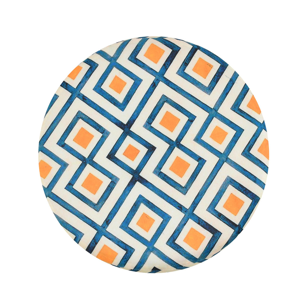 NACIA Elegant Ottoman Stool - Soft Cushioned Top for Seating & Footrest - Space-Saving, Stylish Design for Living Room, Bedroom & Office Spaces