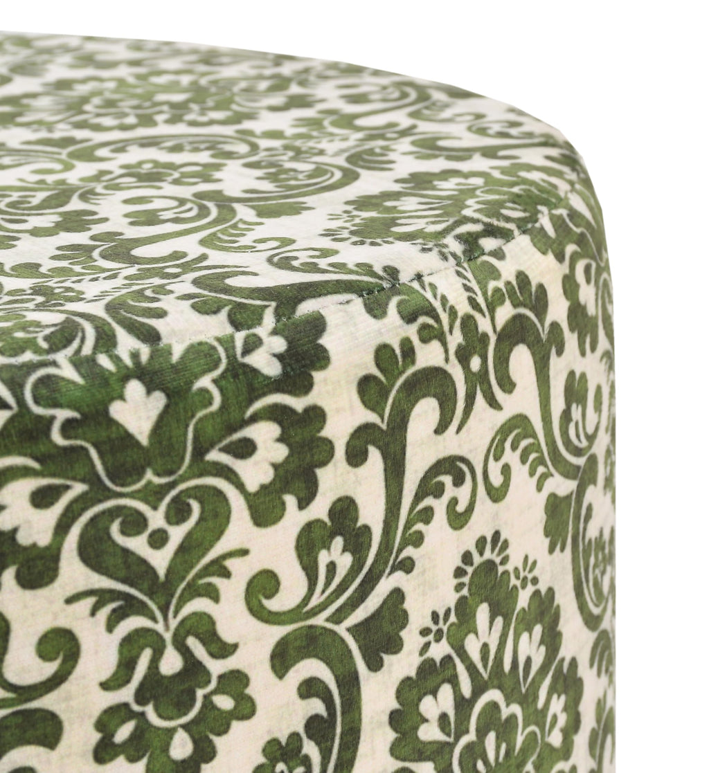NACIA Elegant Ottoman Stool - Soft Cushioned Top for Seating & Footrest - Space-Saving, Stylish Design for Living Room, Bedroom & Office Spaces