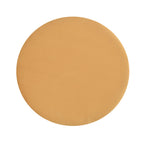 NACIA Ottoman Pouffe Stool for Living Room | Round Cushioned Footstool with Wooden & Gold Metal Legs | Dressing Table Chair for Home Decor, Bedroom & Balcony Use