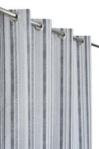 NACIA Cotton Room Darkening Printed Eyelet Curtains for Door, Long Door and Window | Geometric Printed Curtain Panel for Living Room and Bedroom | Grommet Window Drapes