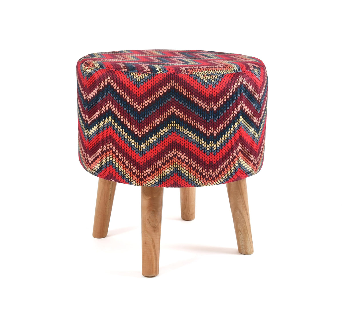 NACIA Elegant Ottoman Stool - Soft Cushioned Top for Seating & Footrest - Space-Saving, Stylish Design for Living Room, Bedroom & Office Spaces
