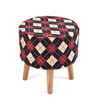 NACIA Elegant Ottoman Stool - Soft Cushioned Top for Seating & Footrest - Space-Saving, Stylish Design for Living Room, Bedroom & Office Spaces