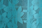 NACIA Heavy Polyester Net Semi Sheer Curtains for Door | Floral Design Grommet Curtains | Semi Transparent Window Drapes for Living Room Bedroom Home Décor