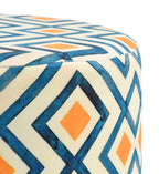 NACIA Elegant Ottoman Stool - Soft Cushioned Top for Seating & Footrest - Space-Saving, Stylish Design for Living Room, Bedroom & Office Spaces