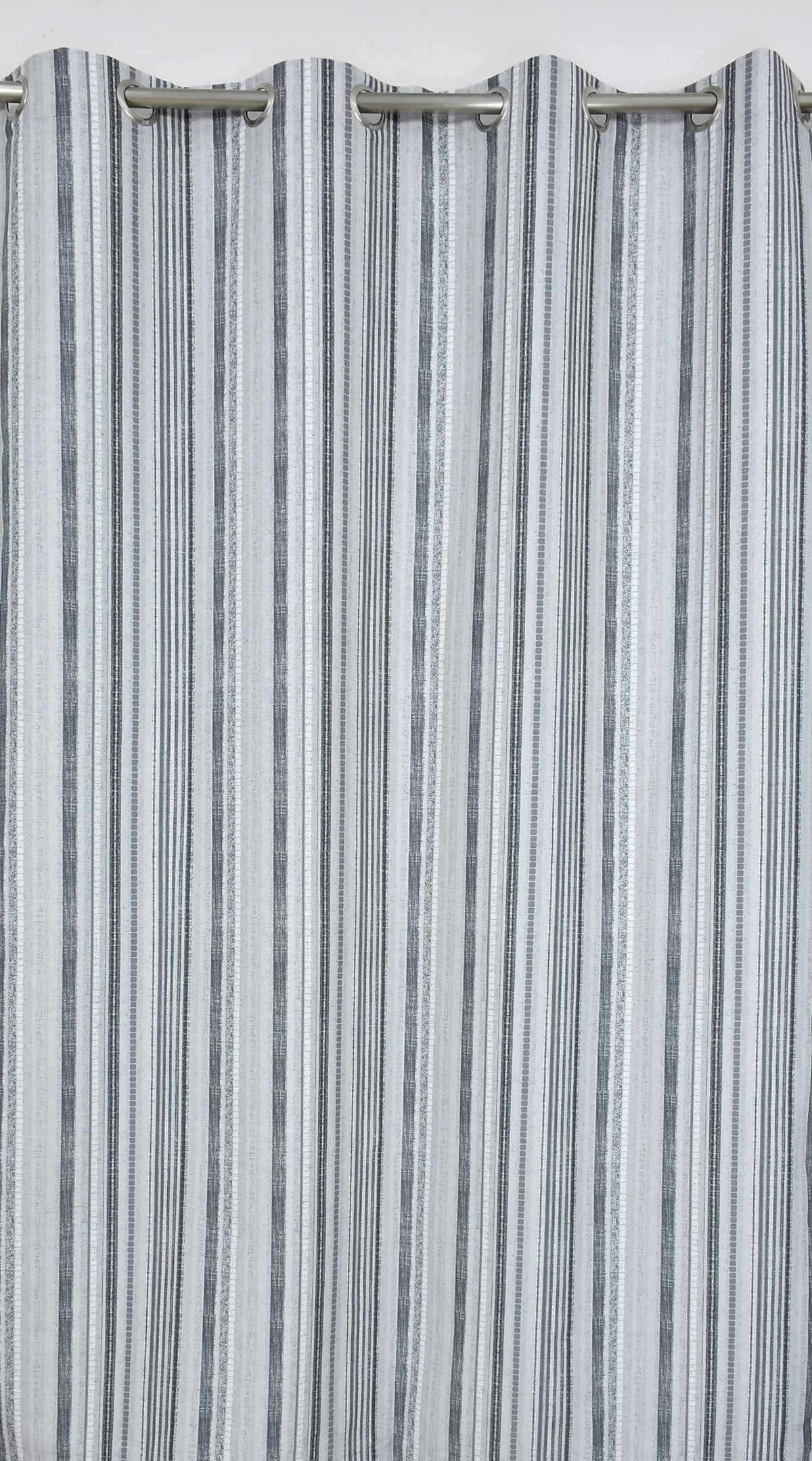 NACIA Cotton Room Darkening Printed Eyelet Curtains for Door, Long Door and Window | Geometric Printed Curtain Panel for Living Room and Bedroom | Grommet Window Drapes