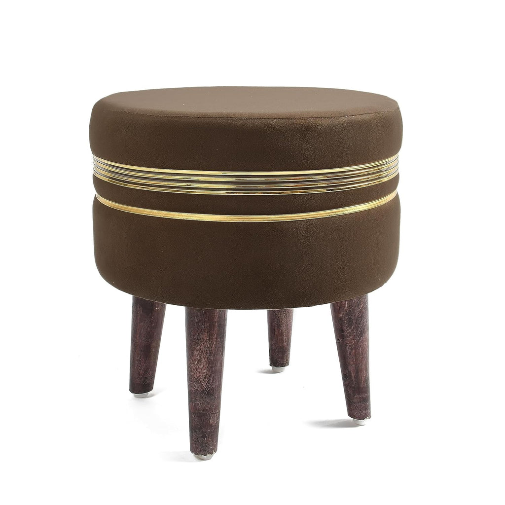 NACIA Wooden Ottoman Stool for Living Room, Ottoman pouffes for Sitting, Puffy Chair Bench for Home Decor, Ottoman & Stools, Footrest Pouf Foot Stool for Office Room Décor