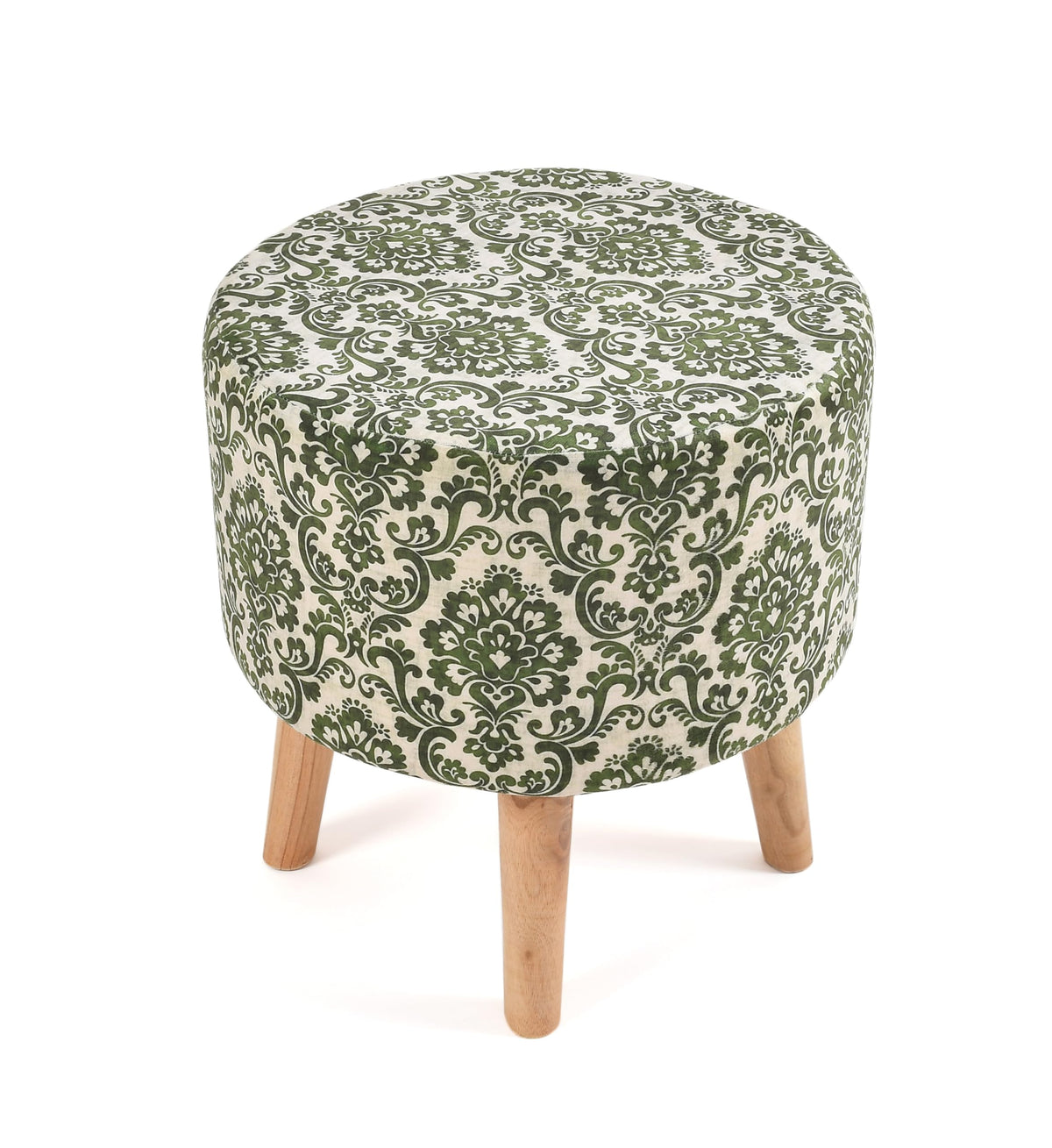 NACIA Elegant Ottoman Stool - Soft Cushioned Top for Seating & Footrest - Space-Saving, Stylish Design for Living Room, Bedroom & Office Spaces