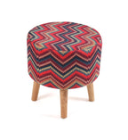 NACIA Elegant Ottoman Stool - Soft Cushioned Top for Seating & Footrest - Space-Saving, Stylish Design for Living Room, Bedroom & Office Spaces